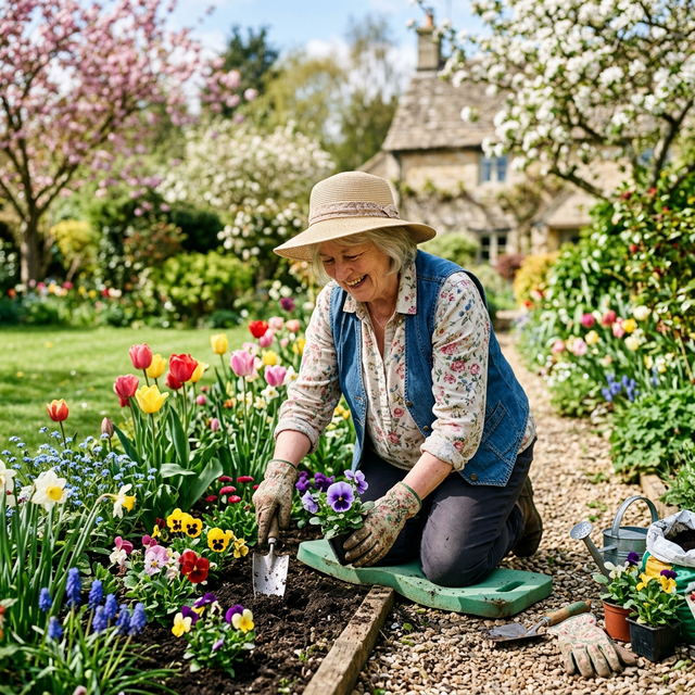 Najpopularniejsza rozrywka seniora - gdy zaświeci słońce - prace na działce